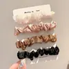 Cuerda para coleta de pelo negra de alta gama, Goma para el pelo tipo intestino grueso duradera, Diadema, Goma para el pelo, Accesorios para el pelo, Estuche de cuero al por mayor