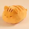 Urso Narigudo Série Gato Deitado Almofada de Pelúcia Gato Açúcar Mascavo Boneco Almofada Brinquedo Infantil