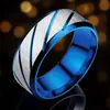Anillo de acero inoxidable moda hombre Anillo de acero de titanio frío de nicho aprobación transfronteriza europea y americana para hombre anillo que no se decolora venta al por mayor