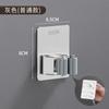 Estante para mopa de acero inoxidable 304 Estante de almacenamiento para baño Estante de pared para escoba Gancho para mopa Estante para mopa sin perforación