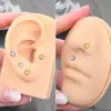 Pendientes de Garra de Gato Tridimensionales de Moda Transfronterizos, Uñas de Labios, Uñas de Hélice Auricular, Joyería Corporal Piercing Estilo Dulce y Fresco Sexy al por Mayor