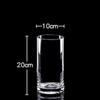 Vaso Acrílico Vaso Redondo Transparente Cilindro Reto Feng Shui Garrafa para Planta Hidropônica Garrafa Ecológica Minimalista Recipiente Decorativo para Flores Luxo Leve