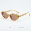 Gafas de Sol Ovaladas Estilo Ojo de Gato Europeas y Americanas Moda para Mujer Waffle de Huevo Anti-UV Fotografía de Celebridad de Internet Gafas de Sol de Alta Gama