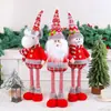 Una Variedad de Muñecos Navideños de Pie Retráctiles, Muñeco de Nieve Ciervo Navideño para Ventana de Hotel, Adornos Decorativos