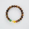 Pulsera de Cristal Amarillo del Año de la Serpiente Original de Este Año de Vida Serie Explosiones del Templo Pulsera de Piedra Ojo de Tigre Dios de la Riqueza de Cinco Vías