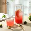 Venta al por mayor de fábrica Transfronterizo Vidrio de borosilicato alto Jarra fría para el hogar Juego de taza y tetera para beber para una persona Una tetera una taza Jarra fría