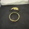 Venta al por mayor de joyería popular de nicho transfronteriza: Anillo de Latón Chapado en Oro con Microincrustaciones de Circonita, Anillo Abierto de Flor Estilo Europeo y Americano