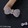 Accesorios Creativos para Fundas de Teléfono Móvil DIY Mariposa Completa de Diamante Pajarita Accesorios Materiales Decorativos Hechos a Mano Incrustados de Diamante
