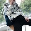 Ins Suelto Casual Estilo Hong Kong Vintage Chaqueta Camisa Manga Larga Verano Estudiante Delgado Guapo Personalidad Calle Top