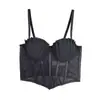Camisola de Venta Caliente para Comercio Exterior para Mujeres con Busto Grande, con Pliegues Irregulares, Ajustada y Diseño de Ballena para Ropa de Abrigo