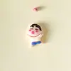 Pequeños Accesorios de Resina de Xiaoxin Bailando de Dibujos Animados Pegamento de Crema Imán para Refrigerador DIY Pinza Adhesivo para Taza de Agua Papelería Parche Venta al por Mayor