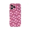Funda de Película Rosa y Blanca con Forma de Corazón Transfronteriza Dos en Uno Adecuada para Teléfono Apple 17, Alto Valor Estético para Niñas, Samsung S26, Google