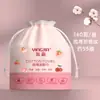 Bolsa de Embalaje Universal para Toalla Facial, Toalla Suave de Algodón con Cordón de Plástico Translúcido Peva Cinta con Cordón Impermeable Bolsa para Colgar