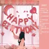 Ins Juego de Globos para Decoración de Cumpleaños Niños Niñas Fiesta de Cumpleaños de Bebé Accesorios para Disfrazar Escena