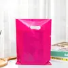 Loja de roupas Sacola com logotipo impresso Sacola plástica para maquiagem Sacola para presente Roupas infantis para meninas Sacola de compras portátil