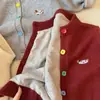 Suéter Rojo Grueso de Punto para Niños de Año Nuevo ~ Estilo Invierno Cálido y Suave para Niños y Niñas, Tendencia de Abrigo Suéter para Bebé