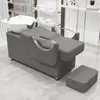 Venta Directa de Fábrica Cama de Champú Cerámica para Barbería Cama de Enjuague Semi-reclinable Cama para Salón de Peluquería Cama de Champú Estilo Celebridad de Internet