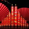 Vela Festiva Suave Lámpara de Mantequilla para las Fiestas Lámpara Doméstica para Ofrendas a Buda 7 Días Vela de Mantequilla Roja China Suerte