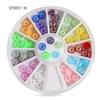Joias para Unhas Transfronteiriças Nail Flats Base Colorida Liga de Diamante Formato Especial Branco AB Strass Joias 12 Grades Giratório Atacado
