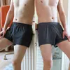Pantalones de hombre talla extra de Algodón a Cuadros Rayados Arlo Sueltos Transpirables Calzoncillos Plus Gordos Ropa de Dormir para Casa Boxer Ropa Interior para Hombre