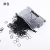Elásticos Descartáveis para Mulheres, Alta Elasticidade, Pretos, Duráveis, Não Danificam o Cabelo, Prendedores de Cabelo, Argolas de Cabelo, Elásticos de Cabelo Infantis