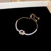Pulsera de Zirconia de Alta Calidad con Diamante Cuadrado para Mujer, Estilo Ins, Simple y Elegante, Diseño de Moda Nicho