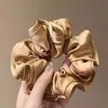Scrunchie com vibe feminina, elástico de cabelo coreano fofo, acessório de cabelo estilo preguiçoso oversized, faixa de cabelo para coque