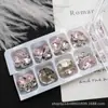 Cristal K9 Cortado 8*10 Huevo de Paloma Ovalado Sin Costuras Sin Base Bola de Diamante Apilable Decoraciones de Uñas de Alta Calidad Deslumbrantes