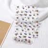 Arte de Uñas Rosa Estilo Japonés Pegatina Adhesiva Oso Dibujo Animado Decoraciones en Relieve Lindo Goma M Bean Respaldo Impermeable Patrón Pequeño