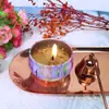Vela Aromática Seca de Flores a Base de Plantas de 2.2 oz, Vela Romántica de Cera de Soja para el Hogar, Purificador de Aire, Regalo