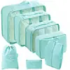 Conjunto de Armazenamento para Viagem Amazon Bolsa de Armazenamento para Viagem Conjunto de Oito Peças Bolsa de Armazenamento para Organização de Roupas de Viagem