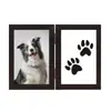 Suporte de Exibição Porta-Retrato de Lembrança para Pet com Argila para Moldes de Mão e Pé 67 polegadas Porta-Retrato de Madeira DIY para Pegadas de Mão e Pé de Bebê Venda por Atacado