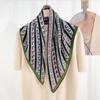 Novo Lenço Quadrado Pequeno de Algodão e Linho para Mulheres, Estilo Coreano Versátil para Outono e Inverno, Lenço de Pescoço Paisley, Cinto Decorativo, Cachecol de Gola, Lenço da Moda