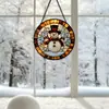 Enfeites de Vidro Boneco de Neve de Natal Transfronteiriços Decoração de Pátio Janela de Café Apanhador de Sol Arte de Parede Pendurada