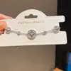 Pulsera Redonda de Circonita Bañada en Oro Real de 18 Quilates Moda Europea y Americana Elegante Versátil Lujo Accesible Joyería de Gama Alta para Mujeres