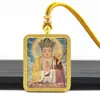 Tangka Dorado Pintado a Mano Doce Santos Patronos del Zodiaco Samantabhadra Colgante de Tangka Estable Collar de Tanka para Hombres y Mujeres Venta al por Mayor