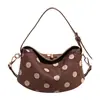 Bolso de Mano Nuevo de Patchwork de Lunares de Verano 2026, Diseño de Nicho, Bolso Cruzado Simple y Versátil para el Trabajo