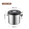 Frasco Sellado de Acero Inoxidable 304 Engrosado con Válvula de Escape Frasco de Almacenamiento Frasco de Conservación de Granos de Café con Cuchara Tarro de Té