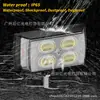 Faro Led para Motocicleta 12V Transfronterizo Corto Tricolor Vehículo Eléctrico Blanco Amarillo Rojo Azul Intermitente Haz Alto y Bajo Integrado Foco Modificado