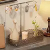 Adorno de entrada para guardar llaves, estante para colocar en el zapatero de la entrada, perchero colgante para sala de estar, caja de bandeja de lujo para escritorio