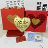 Colgante Puro de Oro 999 en Forma de Corazón, Simbolizando Amor y Devoción, Adecuado como Regalo para Novia en el Día de San Valentín Qixi, Mayoreo