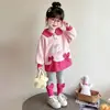Conjunto de Ropa de Primavera para Niñas 2026 Ropa Nueva y a la Moda para Bebés y Niños, Elegante y Casual, Conjunto de Dos Piezas de Otoño Súper Lindo