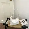 Bolsa de Braço para Mulheres 2026 Nova Moda Casual Bolsa de Ombro Estilo Relaxado Cor Sólida Bolsa Transversal Bolsa de Passeio