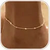 Moda Popular de Comercio Electrónico Transfronterizo Tobillera de Cadena de Trébol de Cuatro Hojas para Mujer Diseño de Nicho Accesorio Ajustable Casual para el Trabajo