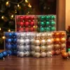 Ventas Directas de Fábrica de Bolas Navideñas de Plástico Electroplateado, Decoraciones Festivas, Adornos para Árbol de Navidad, Decoración Navideña al por Mayor Transfronteriza