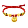 Cerradura Dorada Candado de Longevidad para Bebé Joyería de Oro para Bebé Mano y Pie de Oro Gordo Oro 999 Candado de Seguridad Pulsera de Luna Llena Regalo de Cumpleaños