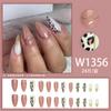 Mancha flor bonito simples temperamento bonito europeu e americano Comércio Exterior estilo outono e inverno elegante branco europeu e americano unhas desgaste unhas