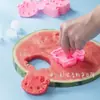 Molde de Gato Kitty Xiaohongshu Cortador de Galletas de Sandía de Grado Alimenticio Herramienta de Prensa DIY para Hornear en Casa