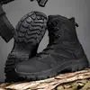 Botas de Combate para Hombre, Botas de Senderismo de Caña Alta Transfronterizas, Botas de Senderismo y Campo, Botas Tácticas Antideslizantes para Hombre, Botas del Desierto para Exteriores para Hombre