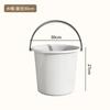 Cubo de Plástico para el Hogar con Tapa Cubo Portátil Cubo Extra Grande para la Lavandería Engrosado Cubo para Baño de Dormitorio Estudiantil Cubo de Almacenamiento de Agua